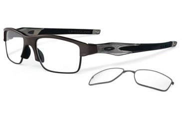 Image of Oakley Crosslink Switch Eyeglasses - Pewter/Grey Smoke Frame OX3128-0253
