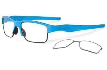 Image of Oakley Crosslink Switch Eyeglasses - Sky Blue/Sky Blue Frame OX3128-0453