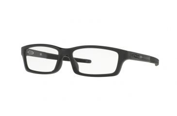 Image of Oakley CROSSLINK YOUTH A OX8111 Single Vision Prescription Eyeglasses 811101-53 - Polished Black Ink Frame, Clear Lenses