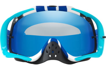 Image of Oakley Crowbar MX Heritage Racer Goggle, Racer Blue/White/Clear, OO7025-38