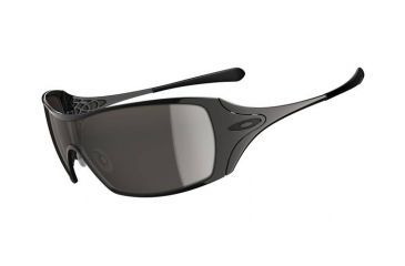 Image of Oakley Dart Black Chrome Frame w/ Warm Grey Lenses Women's Sunglasses 05-664