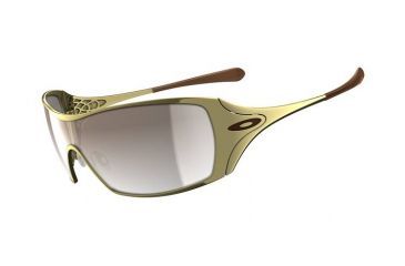 Image of Oakley Dart Polished Gold Frame w/ Brown Gradient Lenses Women's Sunglasses 05-663