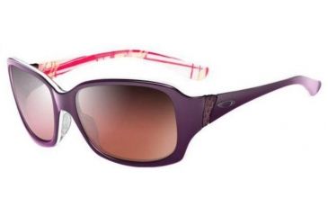 Image of Oakley Discreet Purple Plaid Frame Progressive Vision Prescription Sunglasses OO2012-02