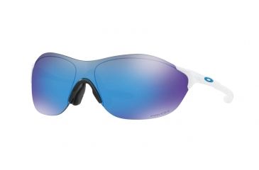 Image of Oakley EVZERO SWIFT A OO9410 Sunglasses 941003-38 - Polished White Frame, Prizm Sapphire Lenses