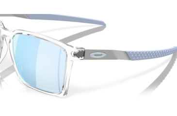 Image of Oakley Exchange Sun Sunglasses, Polished Clear, PRIZM Sapphire Polarized, PRIZM Sapphire Polarized, OO9483-0356