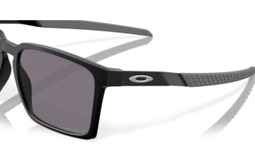 Image of Oakley Exchange Sun Sunglasses, Satin Black, PRIZM Grey Polarized, PRIZM Grey Polarized, OO9483-0456