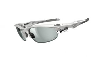 Image of Oakley Fast Jacket Shades, Polish Wht Frm, Clear Blk Photo Irid Lens, SOLFX OO9097-09