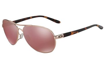 Image of Oakley Feedback OO4079 Single Vision Prescription Sunglasses OO4079-407912-59 - Lens Diameter 59 mm, Frame Color Rose Gold