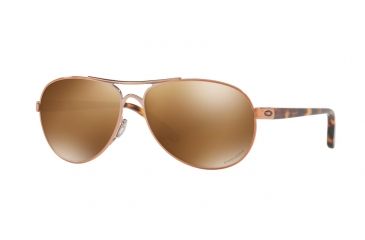 Image of Oakley Feedback OO4079 Progressive Prescription Sunglasses OO4079-407931-59 - Lens Diameter 59 mm, Frame Color Rose Gold