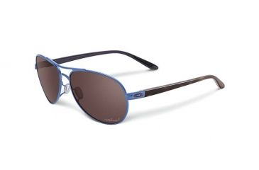 Image of Oakley Feedback Womens Sunglasses, Wisteria Pearl Frame, OO Black Iridium Polarized L OO4079-09