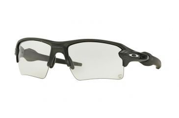Image of Oakley FLAK 2.0 XL OO9188 Single Vision Prescription Sunglasses OO9188-918816-59 - Lens Diameter 59 mm, Frame Color Steel