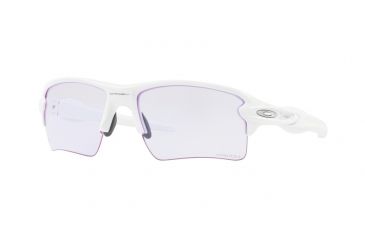Image of Oakley Flak 2.0 XL OO9188 Single Vision Prescription Sunglasses, 59mm, Polished White, OO9188-918888-59-SV