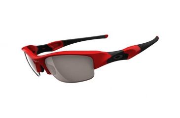 Image of Oakley Flak Jacket Sunglasses - Infrared w/ OOBlack Iridium Polarized 03-896