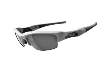 Image of Oakley Flak Jacket Sunglasses - Polished White w/ Black Iridium 03-882