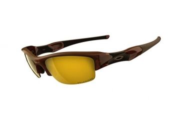 Image of Oakley Flak Jacket Sunglasses - Polished Rootbeer w/ Gold Iridium Polarized 12-901