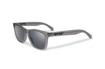 Image of Oakley Frogskins LX Mens Sunglasses, Satin Smoke Frame, Black Iridium Polarized Lens OO2043-10