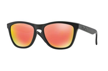 Image of Oakley Frogskins OO9013 Single Vision Prescription Sunglasses OO9013-24-402-55 - Lens Diameter 55 mm, Frame Color Matte Black