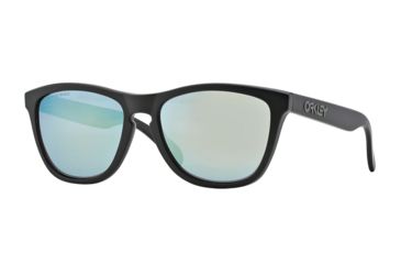 Image of Oakley Frogskins OO9013 Single Vision Prescription Sunglasses OO9013-24-404-55 - Lens Diameter 55 mm, Frame Color Matte Black