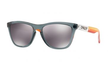 Image of Oakley Frogskins OO9013 Single Vision Prescription Sunglasses OO9013-9013D8-55 - Lens Diameter 55 mm, Frame Color Crystal Black