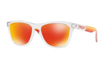Image of Oakley Frogskins OO9013 Single Vision Prescription Sunglasses OO9013-9013E1-55 - Lens Diameter 55 mm, Frame Color Polished Clear