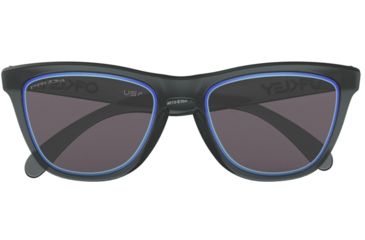 Image of Oakley Frogskins OO9013 Progressive Prescription Sunglasses OO9013-9013E3-55 - Lens Diameter 55 mm, Frame Color Matte Crystal Black