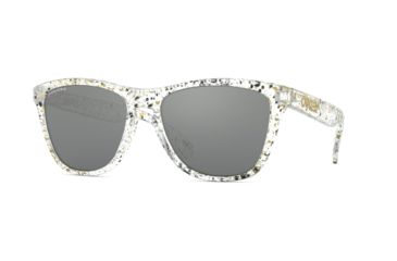 Image of Oakley Frogskins OO9013 Single Vision Prescription Sunglasses, 55mm, Splatter Clear, OO9013-9013G6-55-SV
