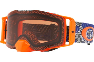 Image of Oakley Front Line MX Goggle w/PrzmMX Bronze, Blue/Orange, OO7087-16