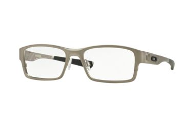Image of Oakley GASSER OX5087 Eyeglass Frames 508705-55 - Tumbled Chrome Frame