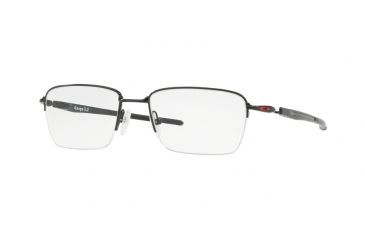 Image of Oakley GAUGE 3.2 BLADE OX5128 Bifocal Prescription Eyeglasses 512804-52 - Polished Black Frame, Clear Lenses