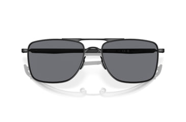 Image of Oakley GAUGE 8 OO4124 Sunglasses 412401-62 - Matte Black Frame, Grey Lenses