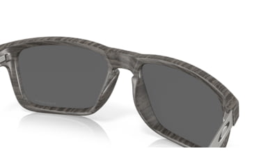 Image of Oakley HOLBROOK MIX OO9384 Sunglasses 938404-57 - Woodgrain Frame, Prizm Black Lenses