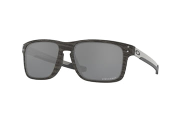 Image of Oakley HOLBROOK MIX OO9384 Sunglasses 938404-57 - Woodgrain Frame, Prizm Black Lenses