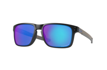Image of Oakley HOLBROOK MIX OO9384 Sunglasses 938410-57 - Steel Frame, Prizm Sapphire Polarized Lenses