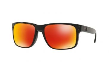 Image of Oakley Holbrook Progressive Rx Sun Glasses OO9102-9102F1-55 - Lens Diameter 55 mm, Frame Color Polished Black