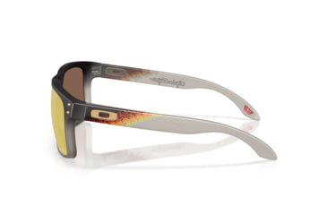 Image of Oakley Holbrook Sunglasses, Black Fade Grey Ink, PRIZM 24K Polarized, OO9102-AH55