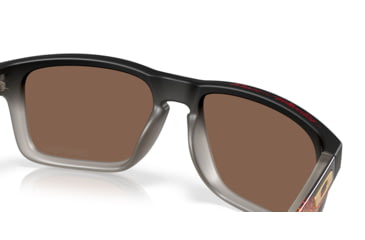 Image of Oakley Holbrook Sunglasses, Black Fade Grey Ink, PRIZM 24K Polarized, OO9102-AH55