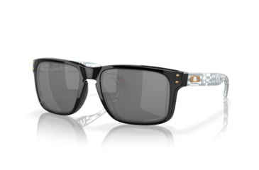 Image of Oakley Holbrook Sunglasses, Black Introspect, PRIZM Black Polarized, OO9102-Y755