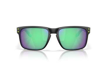 Image of Oakley Holbrook Sunglasses, Matte Black, PRIZM Road Jade, OO9102-AI55