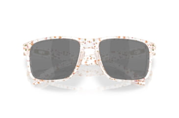 Image of Oakley Holbrook Sunglasses, Matte Clear Terrazzo, PRIZM Black Polarized, OO9102-AG55