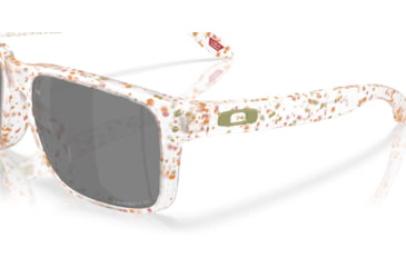 Image of Oakley Holbrook Sunglasses, Matte Clear Terrazzo, PRIZM Black Polarized, OO9102-AG55