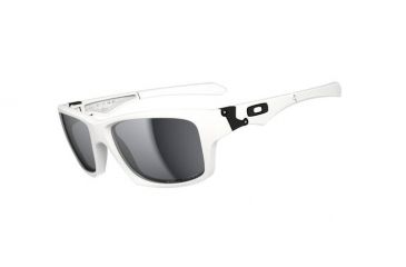 Image of Oakley Jupiter Squared Sunglasses, Matte White Frame, Black Irid Lens, Polar OO9135-08