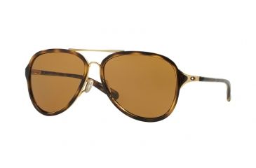 Image of Oakley KICKBACK OO4102 Single Vision Prescription Sunglasses OO4102-410202-58 - Lens Diameter 58 mm, Frame Color Satin Gold/Tortoise
