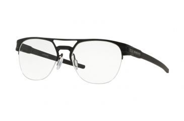 Image of Oakley LATCH TI OX5134 Eyeglass Frames 513401-52 - Satin Black Frame, Clear Lenses