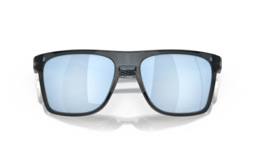 Image of Oakley Leffingwell Sunglasses, Crystal Black Frame, Prizm Deep Water Lens, Polarized, 57, OO9100-910005-57