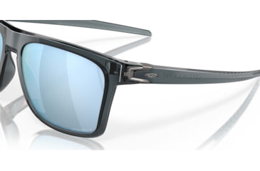 Image of Oakley Leffingwell Sunglasses, Crystal Black Frame, Prizm Deep Water Lens, Polarized, 57, OO9100-910005-57