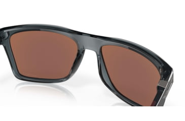 Image of Oakley Leffingwell Sunglasses, Crystal Black Frame, Prizm Deep Water Lens, Polarized, 57, OO9100-910005-57