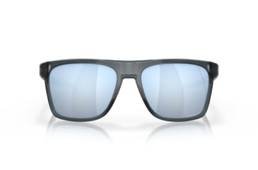 Image of Oakley Leffingwell Sunglasses, Crystal Black Frame, Prizm Deep Water Lens, Polarized, 57, OO9100-910005-57