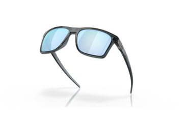 Image of Oakley Leffingwell Sunglasses, Crystal Black Frame, Prizm Deep Water Lens, Polarized, 57, OO9100-910005-57
