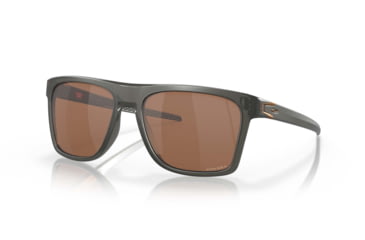 Image of Oakley Leffingwell Sunglasses, Matte Grey Smoke Frame, Prizm Tungsten Lens, 57, OO9100-910002-57