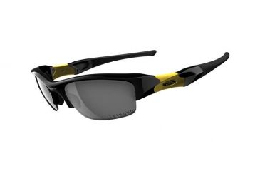 Image of Oakley Livestrong Flak Jacket Sunglasses - Jet Black/Black Iridium 12-762